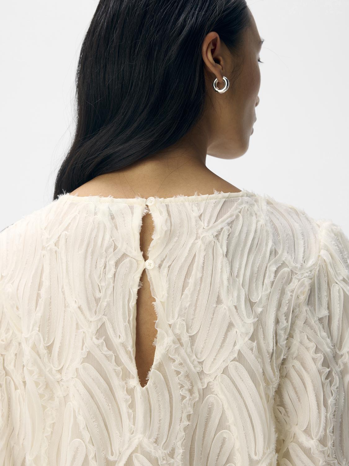 OBJLUCIE Top - White Sand - VERO MODA & VILA Bergvik